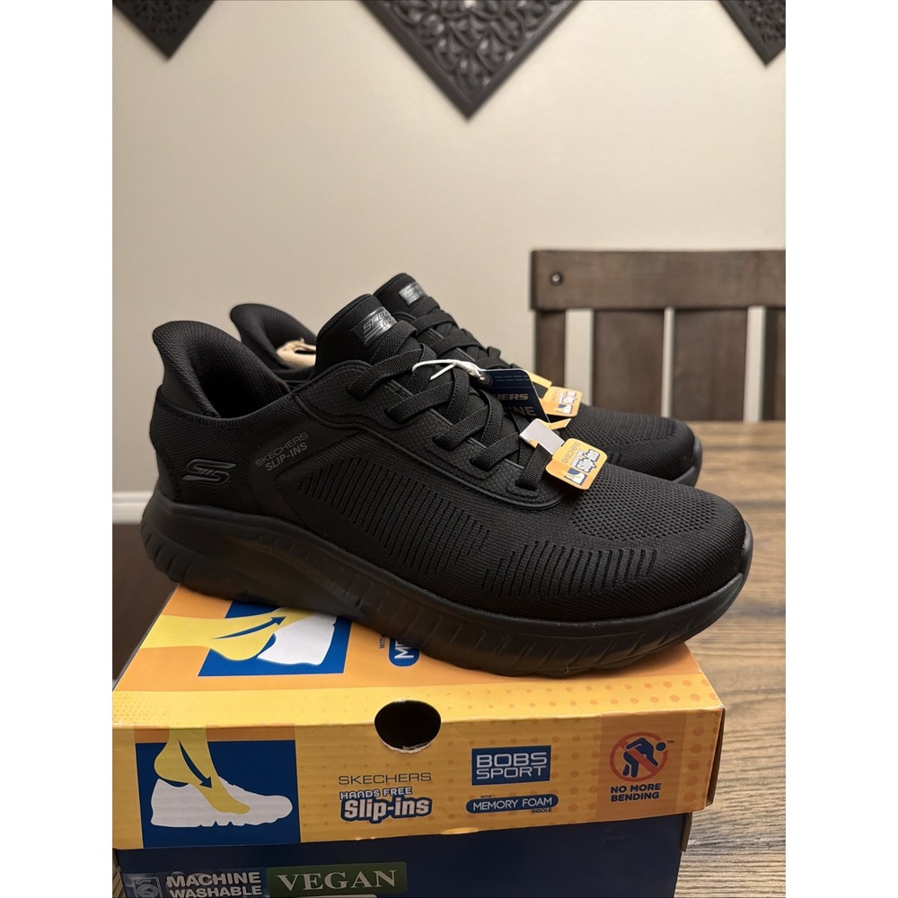 Men's Skechers Slip-ins: BOBS Sport Squad Chaos - Solid Step Size 9.5 Wide